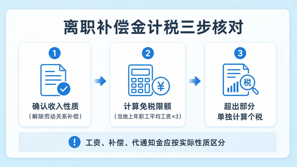 离职补偿3倍免税标准怎么查?当地上年职工平均工资核对方法示意图